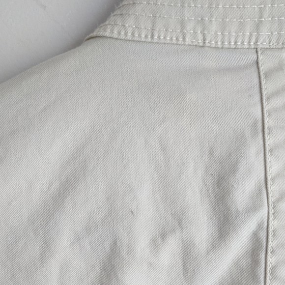 Talbots Stretch Petite 4 Cream White Button Jacket - Picture 7 of 7